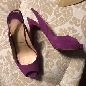 Authentic Christian Louboutin so prive sling back